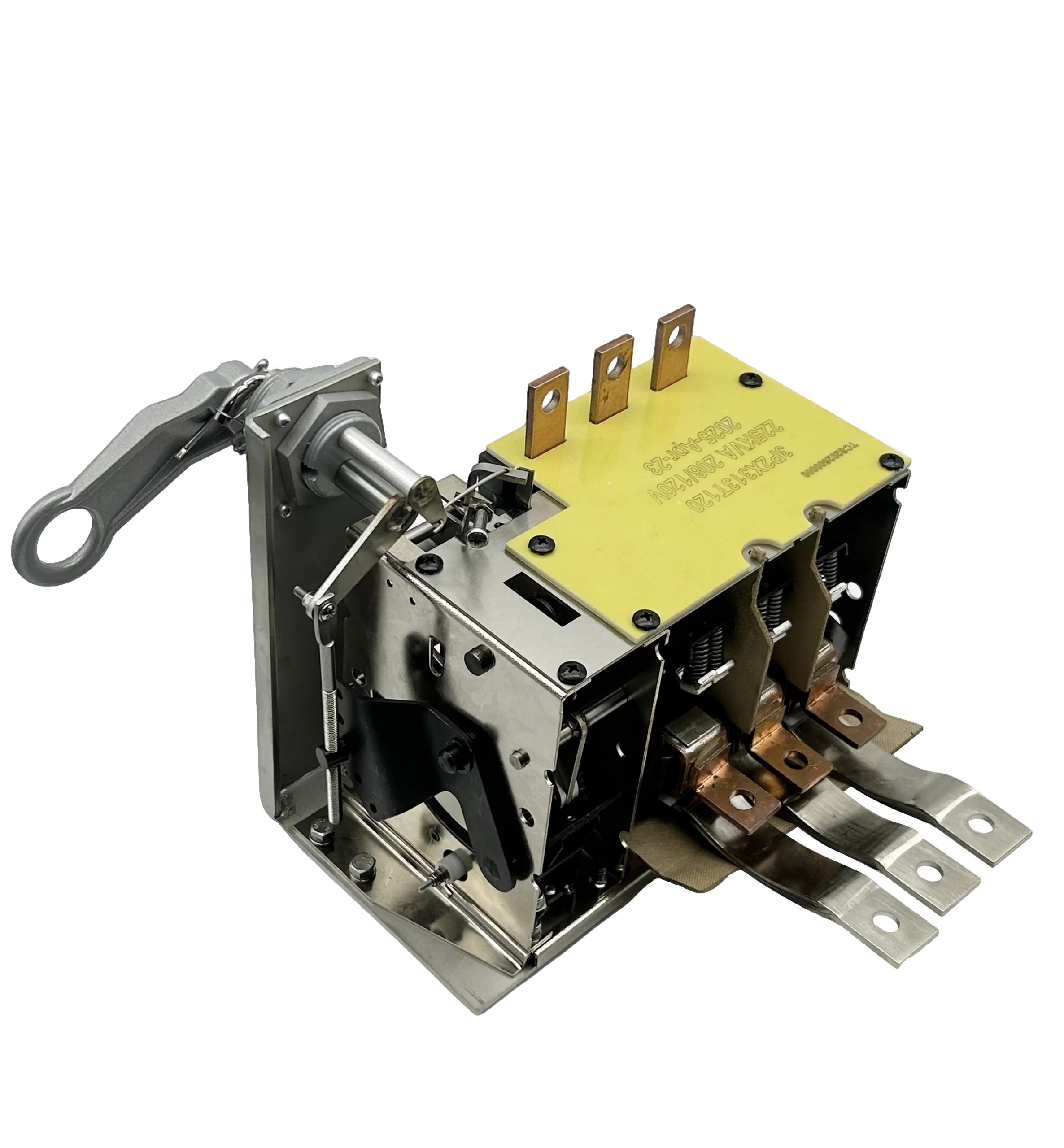Disjuntor imerso em óleo 2X313A 2X313A trifásico 225KVA vista lateral
